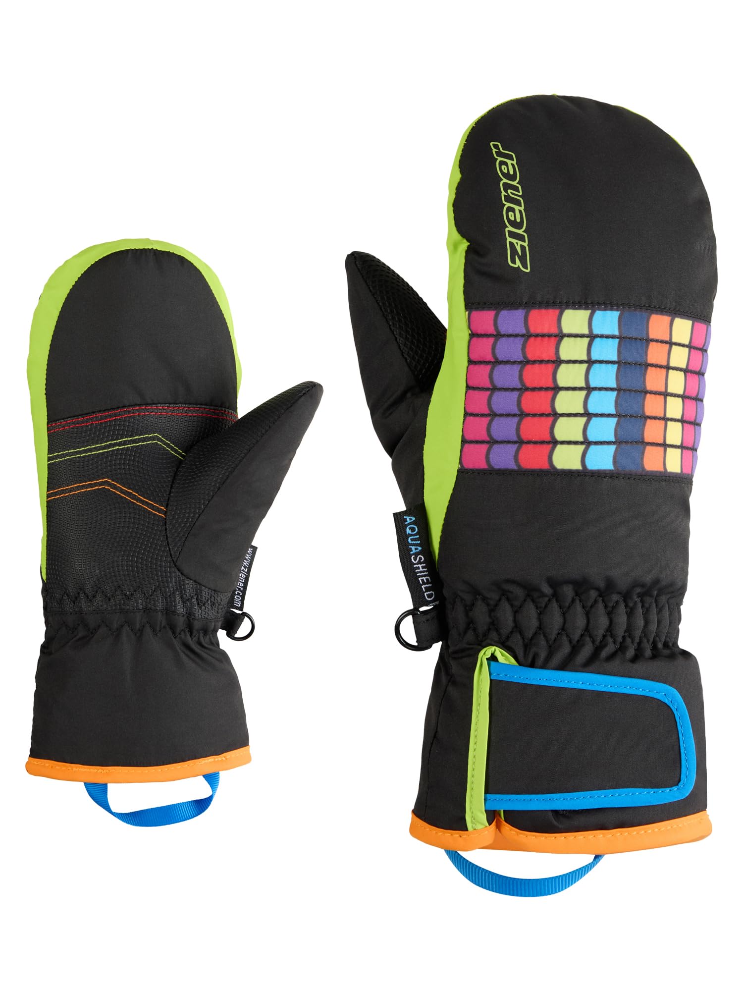 Ziener Kinder LAMILO-Z Ski-Fäustling/Wintersport | wasserdicht, PFC frei, Black, 7,5