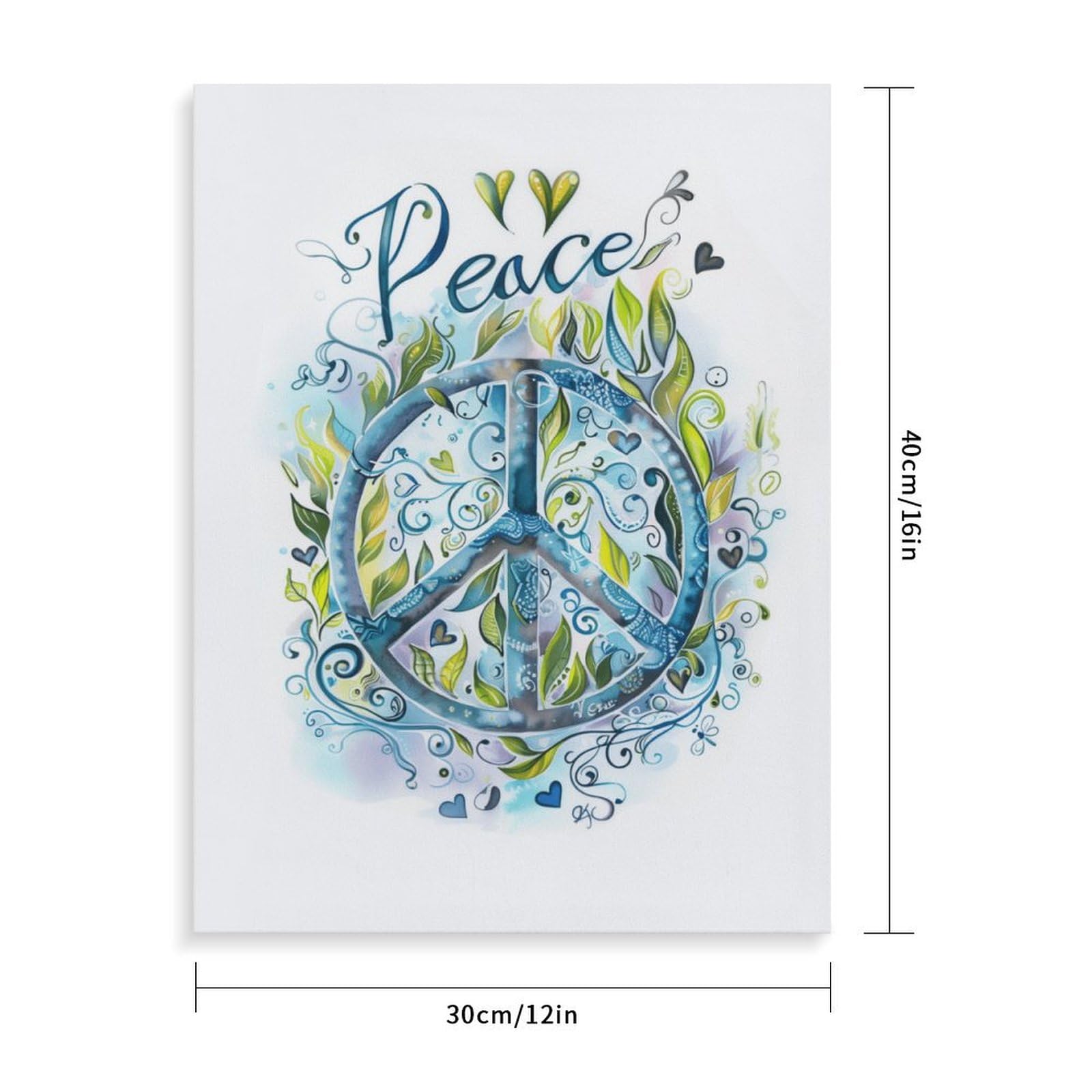 Amazon.com: Pfofrlofafa Love Swirl Peace Symbol Paint by Numbers