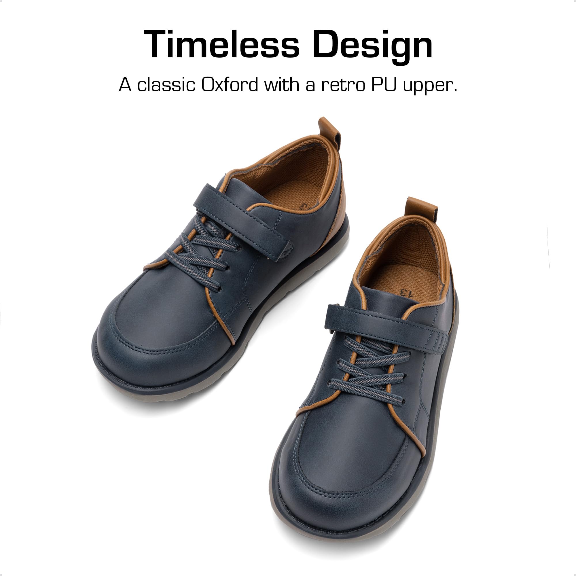 DREAM PAIRS Chłopięce buty dresowe Sneaker Casual Oxfords formalne buty szkolne dla małych dzieci i małych dzieci