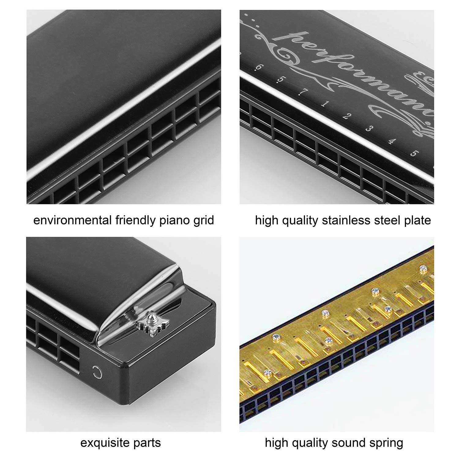 Amazon.com: Harmonica Professional Harp Armonica Key of C 24