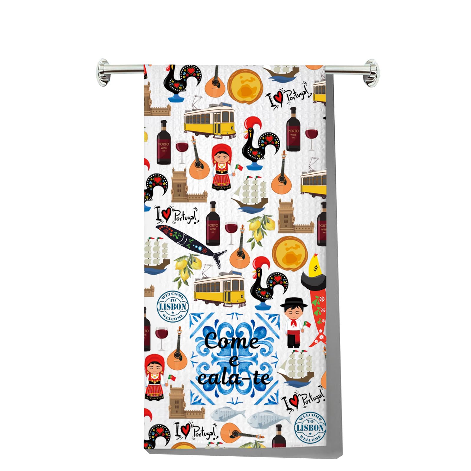 Serviette de cuisine Portugal MYSOMY souvenir authentique