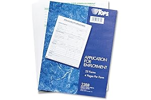 TOPS 3288 Comprehensive Employee Application Form (25-Pack)