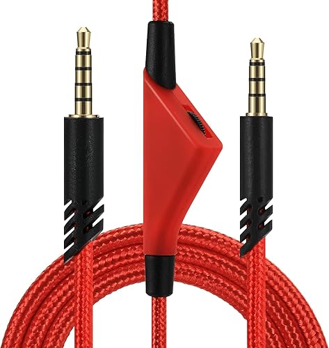Miniatura 6 de Cable de repuesto para Astro A40 A10, 2.0 M, cable de audio de 6.5 pies, cable auxiliar compatible con auriculares para juegos A10 A40 A40TR