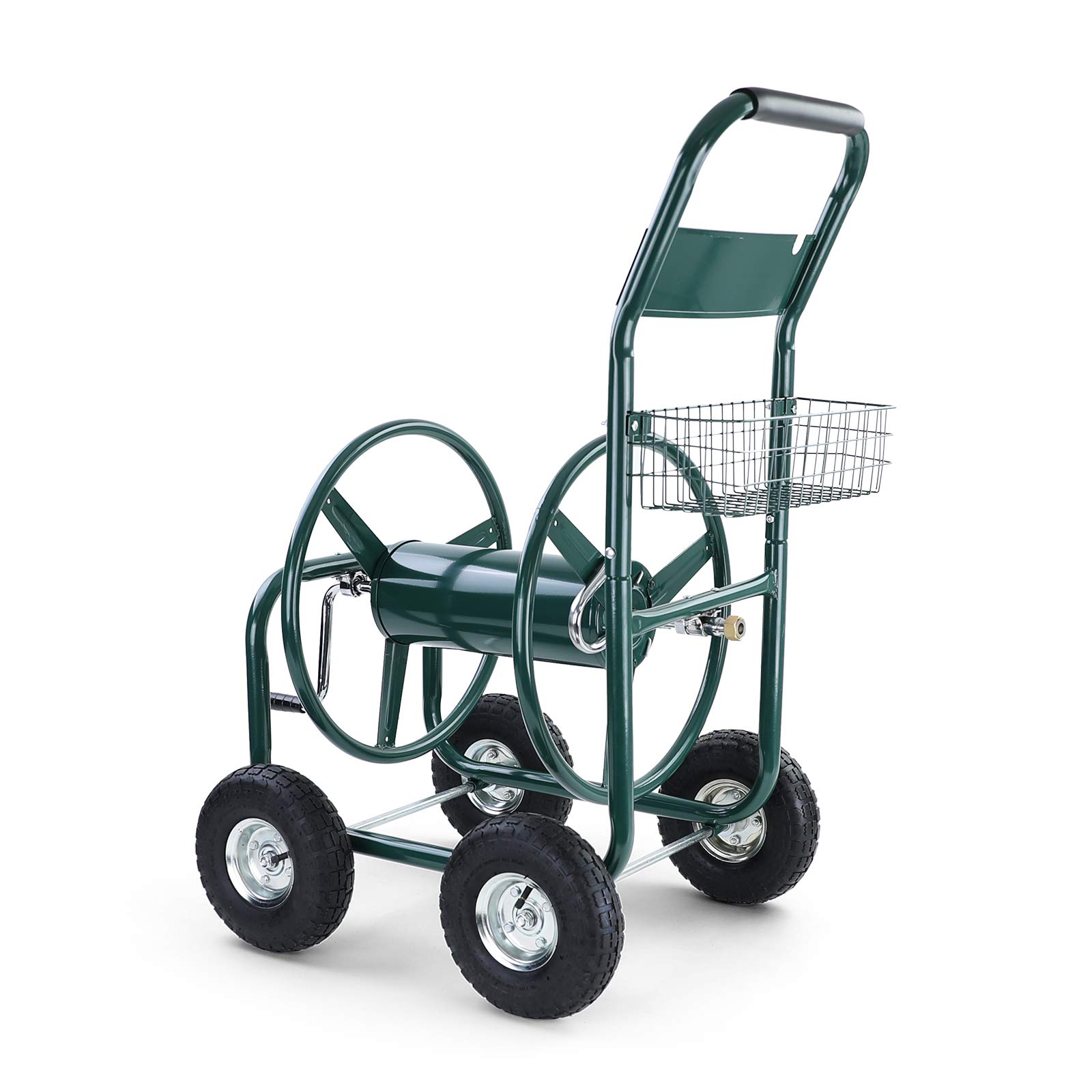 Schlauchwagen Schlauch Handwagen mit Handkurbel Grün bis 106m Gartenschlauch