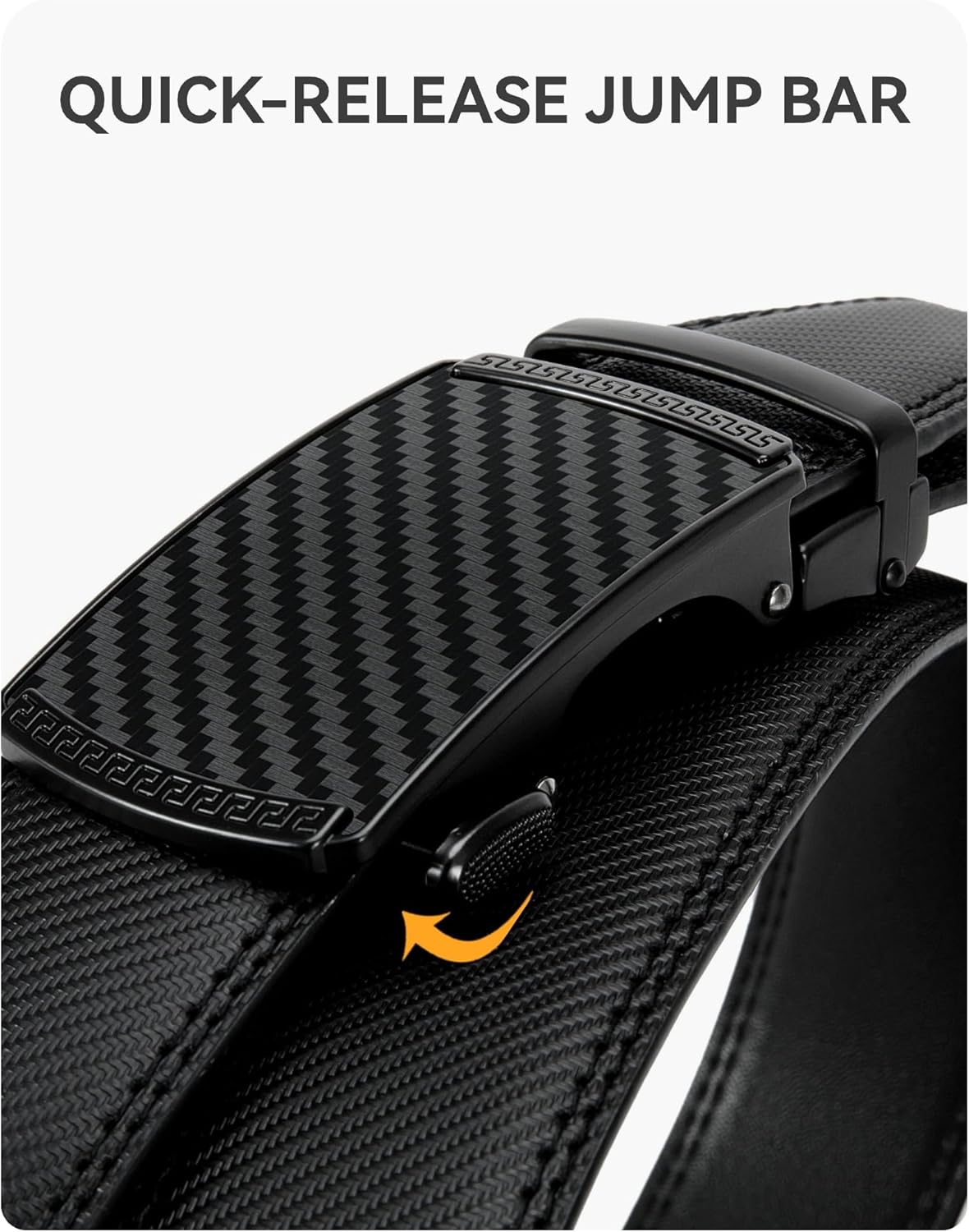 CHAOREN Mens Belt - Mens Ratchet Belt Leather 1 3/8" for Dress Pant - Micro Adjustable Belt Fit Everywhere - Image 4