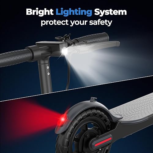 Miniatura 63 de Maxshot Scooter eléctrico, neumático de 8.5 pulgadas/10 pulgadas/14 pulgadas, velocidad máxima de 16/19/22 Mph, 12/16/21/27/28/49/50 millas de largo