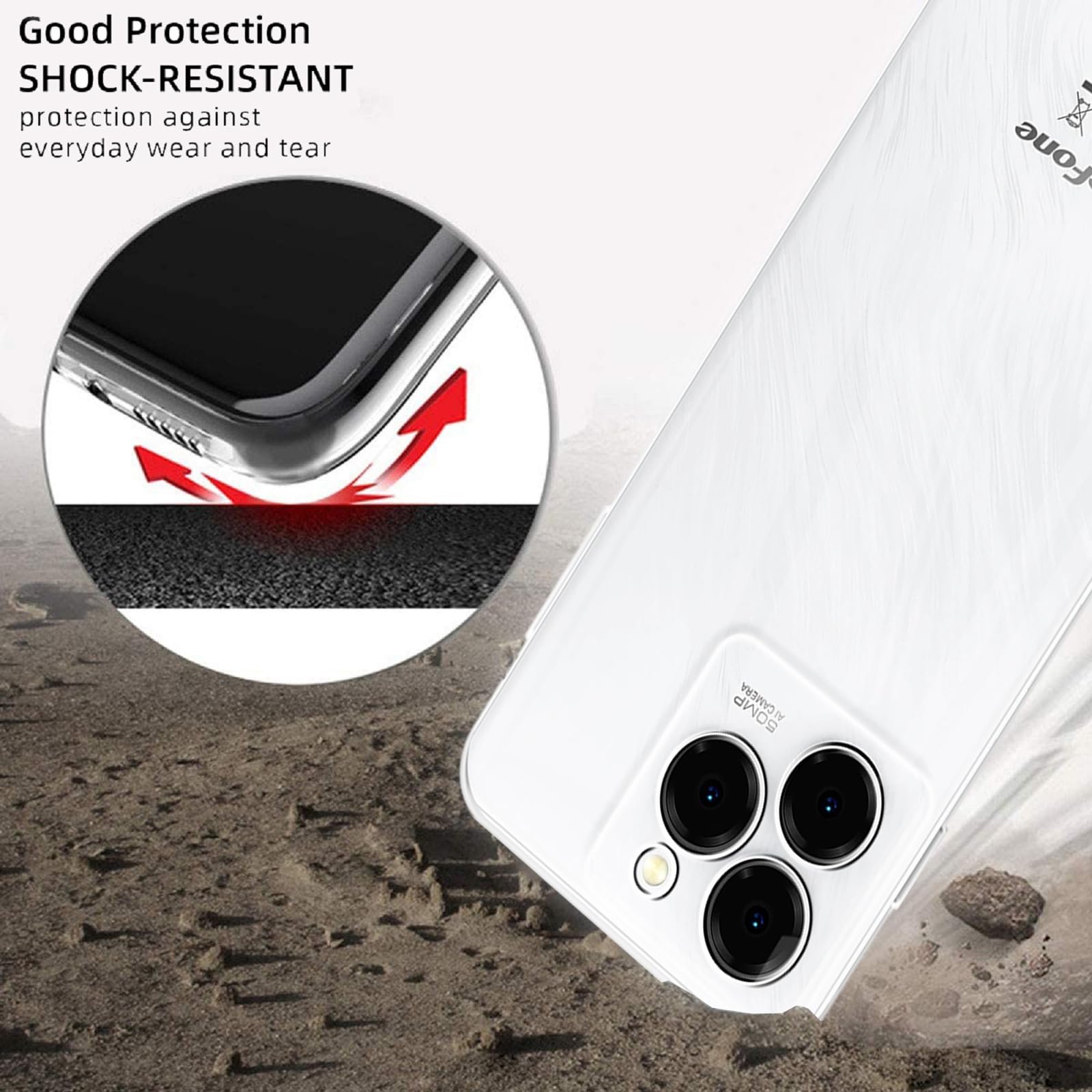 MEMELOKA Cover Trasparente Anti-ingiallimento + 2 Vetri Temperati Per Ulefone Note 18 Ultra - 4
