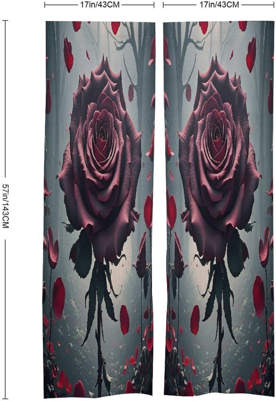 Rose Gothic Door Curtain Printed Doorway Noren Japanese Style Doorway Room Divider Curtains for Privacy Partition Divider Kitchen Home Decorations Wall Hanging