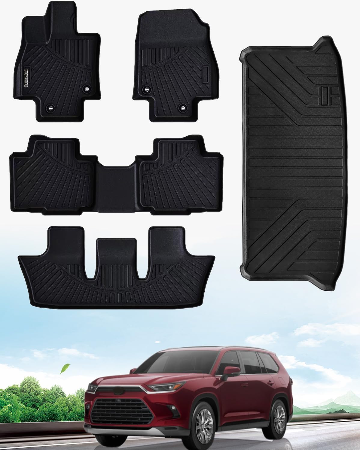 Quickwolf All Weather Car Floor Mats and Cargo Mats for