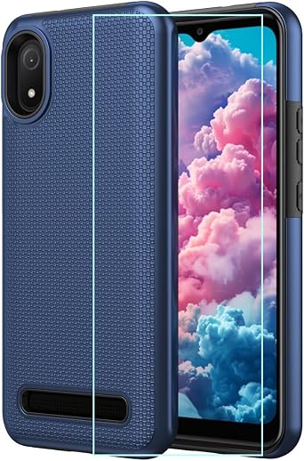 Phone Case for Cloud Mobile Stratus C8 with Screen Protector Blue