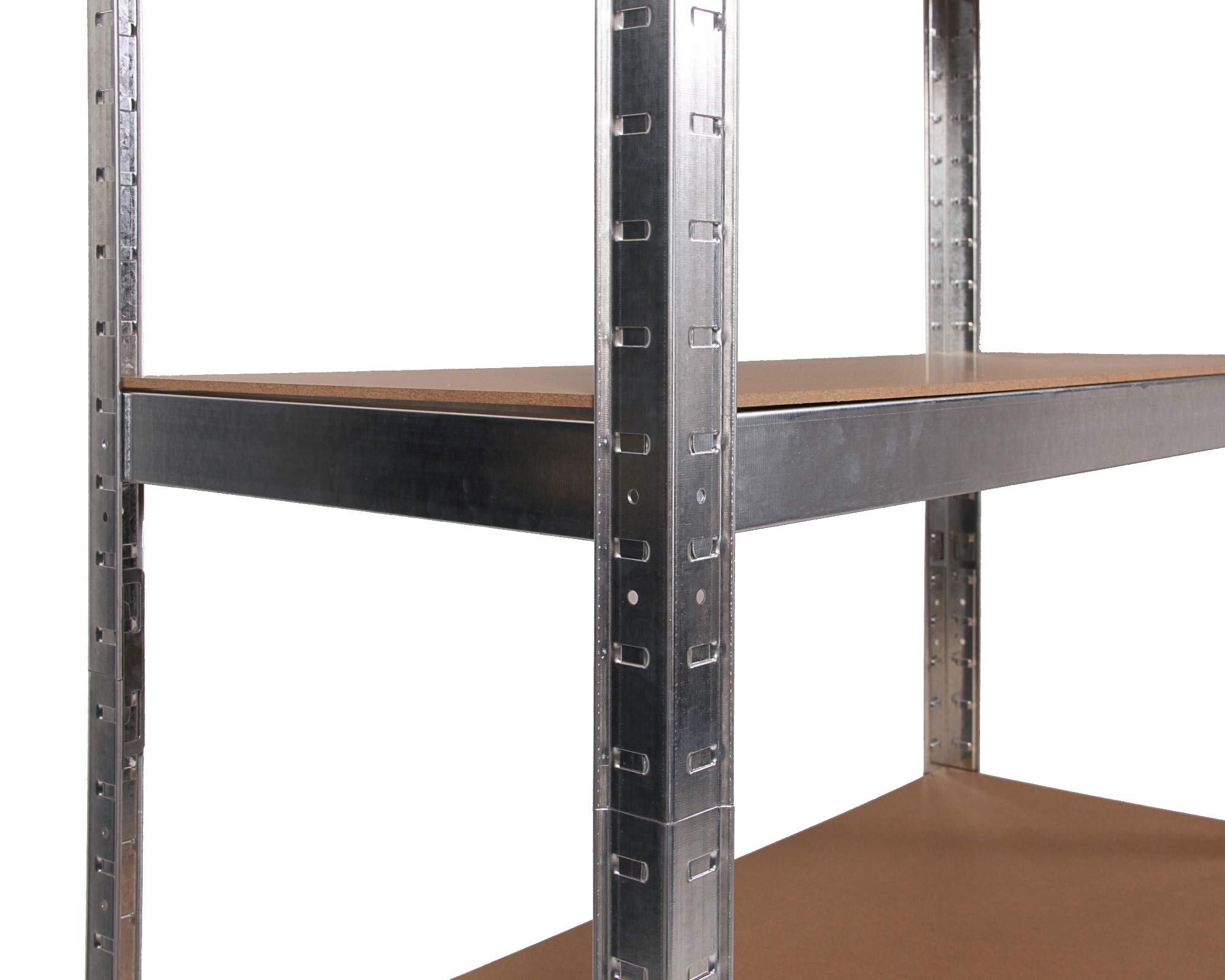 Ondis24 Scaffalatura in metallo Basti, scaffalatura per magazzini, cantine, colore argento, con 5 ripiani regolabili in altezza, scaffale da officina, funzionale per carichi pesanti (2, 70 x 30 x 148)