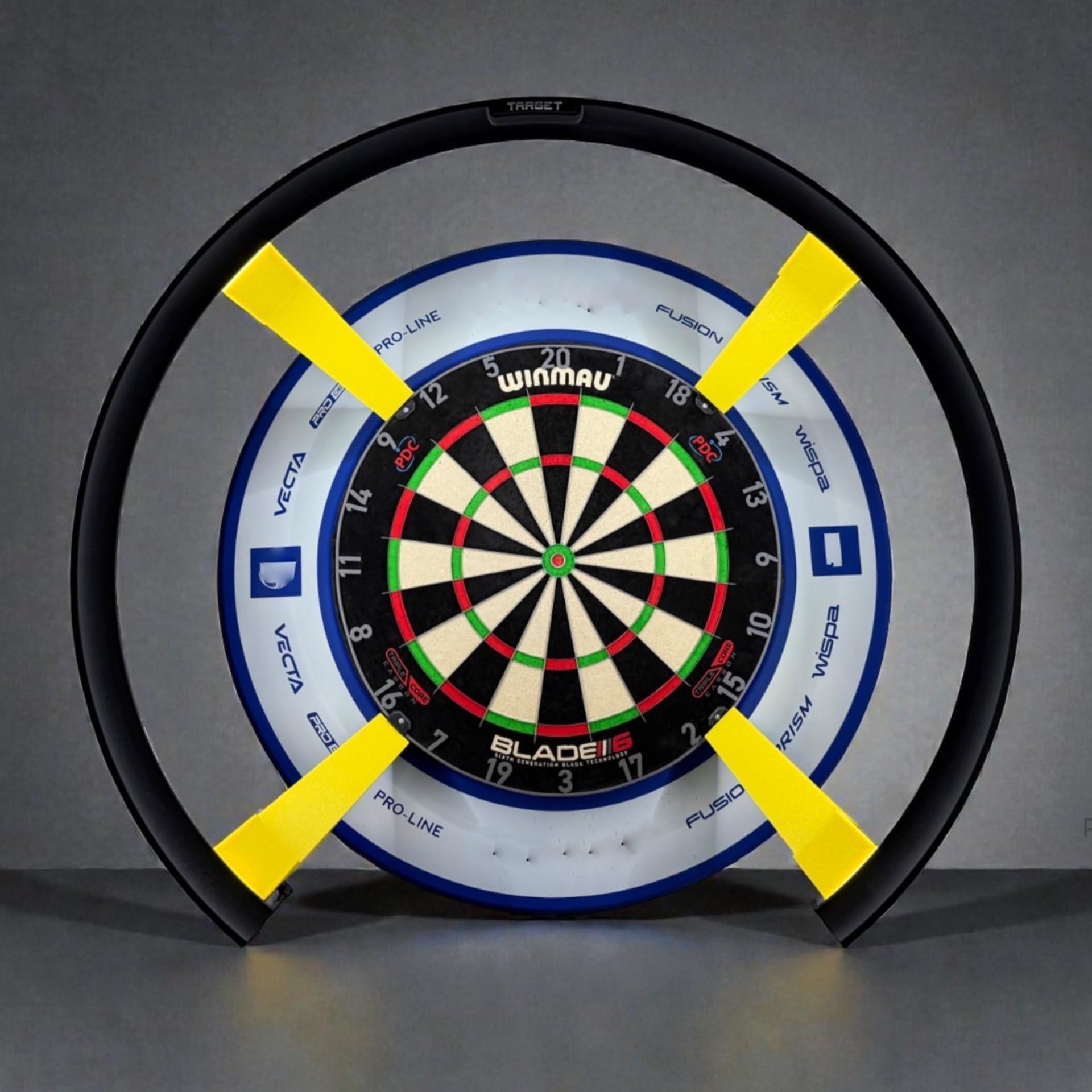 Protective Covers for Dartboard Auto Scoring System Legs and Cameras – Compatible with Target Omni Scoring System – Shock Resistant Guards – Multiple Colour Options (Yellow)