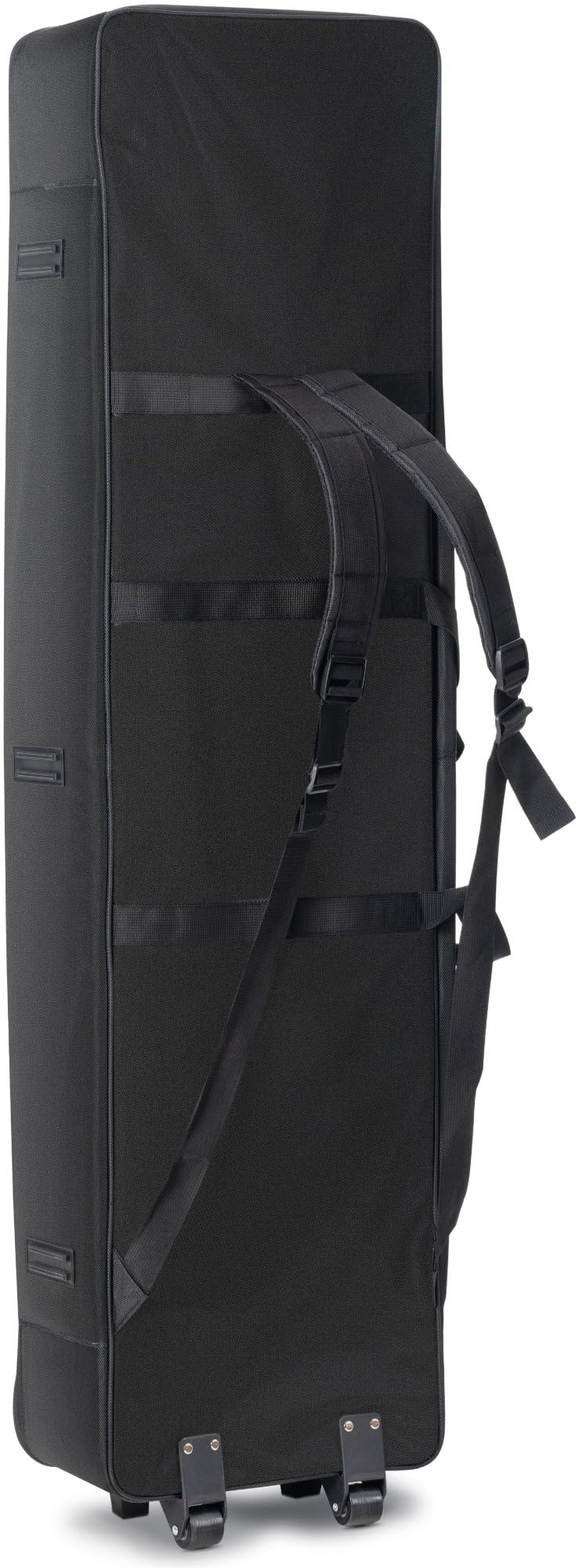 McGrey KBT-3222-88 Keyboardtrolley, Maniglia con chiusura a strappo | Valigia leggera con ruote per pianoforti con 88 tasti, Materiale idrorepellente, protegge da umidità e polvere, Peso: 3 kg