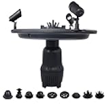 HALF OFF PONDS Floating Fountain, 1 HP Pond Aerator, 100 ft Cord, 15,000 GPH Water Pump, 13 Spray Patterns, Color-Changing LED Lights, for Large Ponds, Lakes & Water Gardens