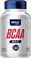 Absolut Nutrition, BCAA 8:1:1, Aminoácidos essenciais + vitamina B6, Iron, em cápsula, Sem sabor, 60 cápsulas