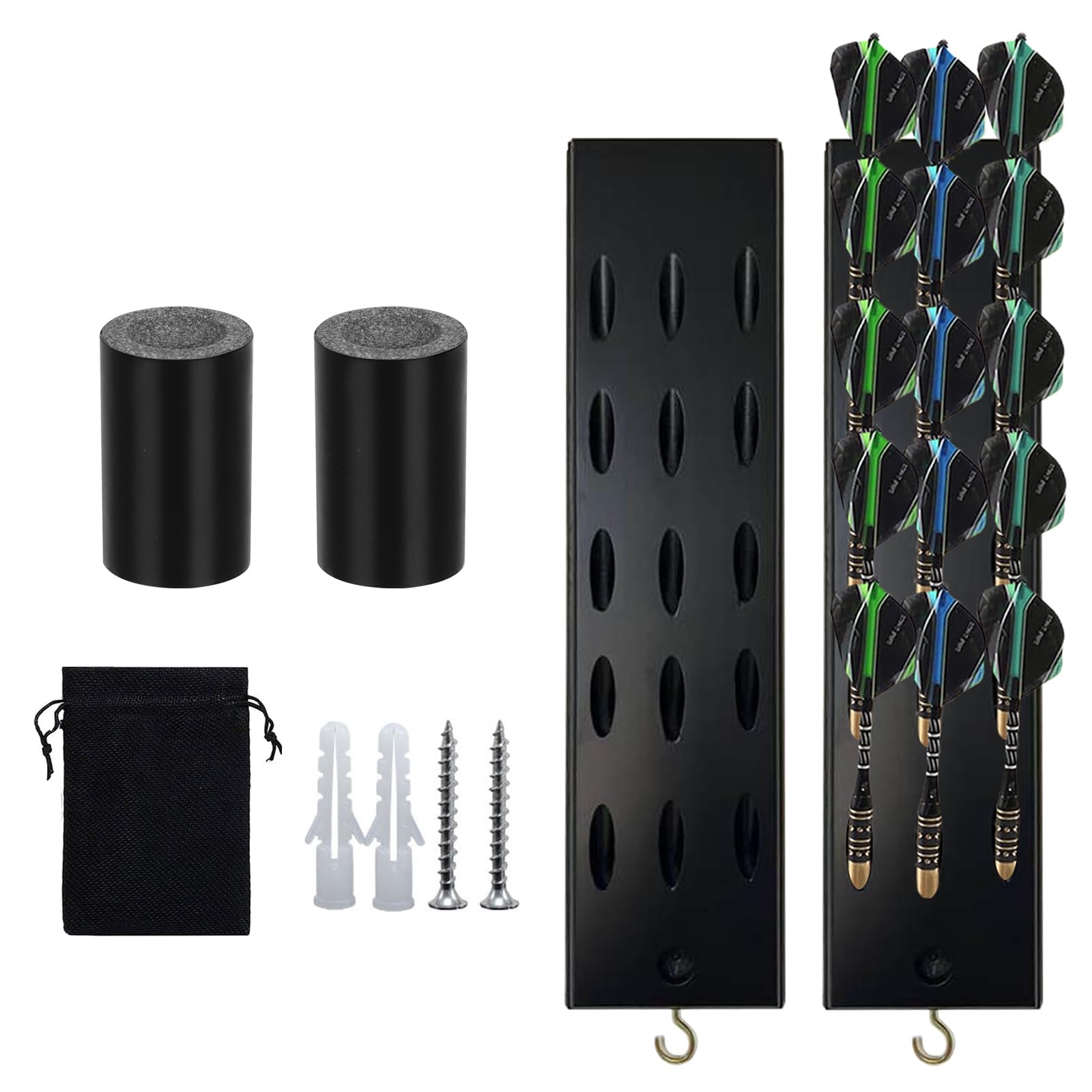 2 Pièces Support De Fléchettes Support en Bois pour 15 Fléchettes
