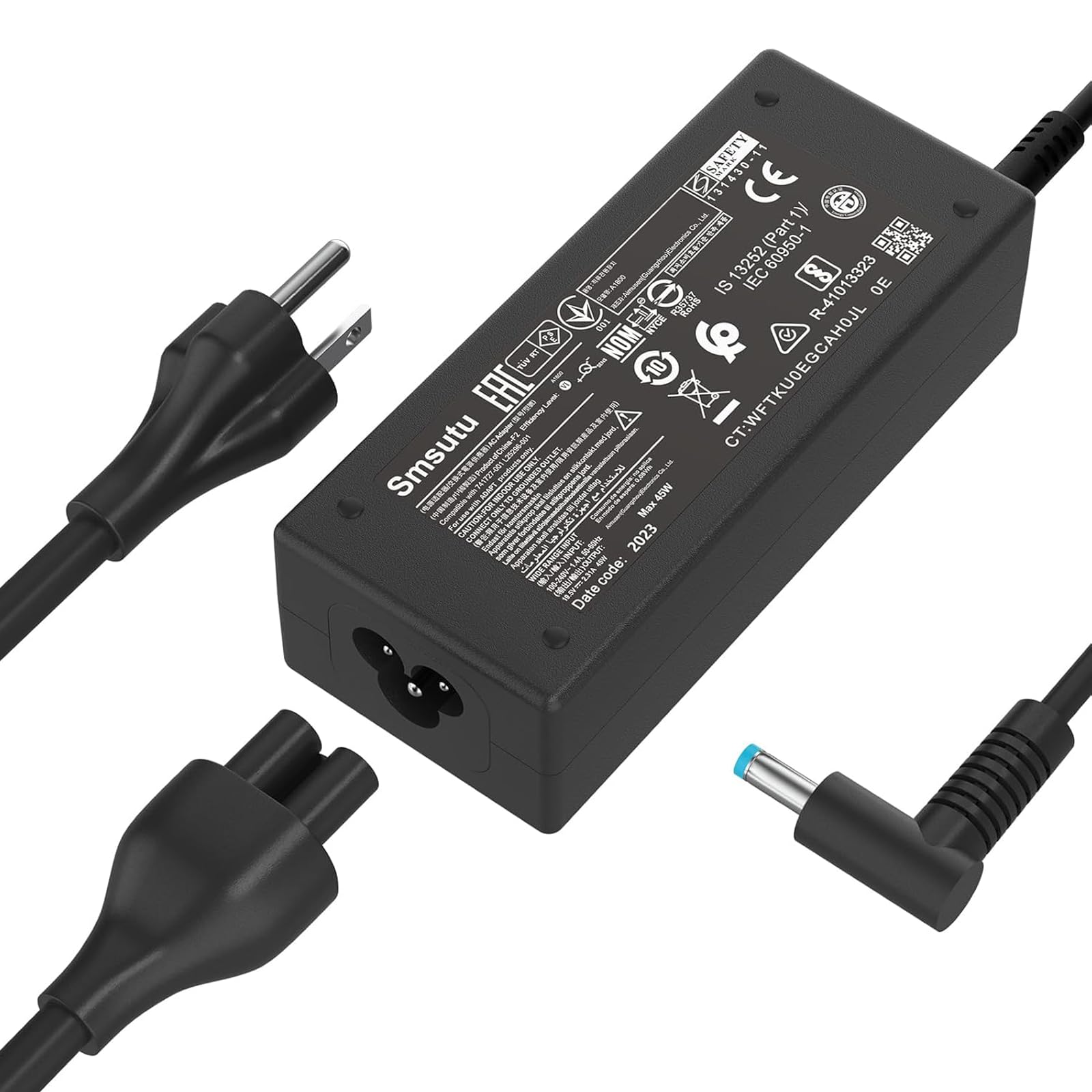 45W Laptop Charger Compatible with HP Pavilion Notebook Stream 14 13 11 Envy X360 L25296-001 L25296-002/003 TPN-LA15 741727-001 213349-109 R-41013323