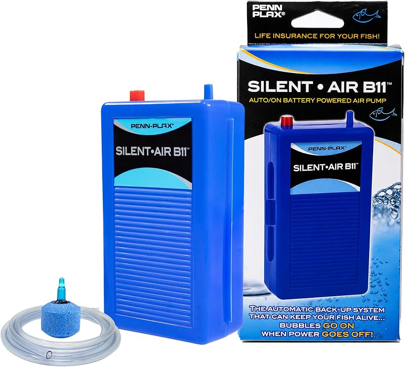 Silent - Air Aquarium Air Pump - Designed for Emergencies and Power Outages