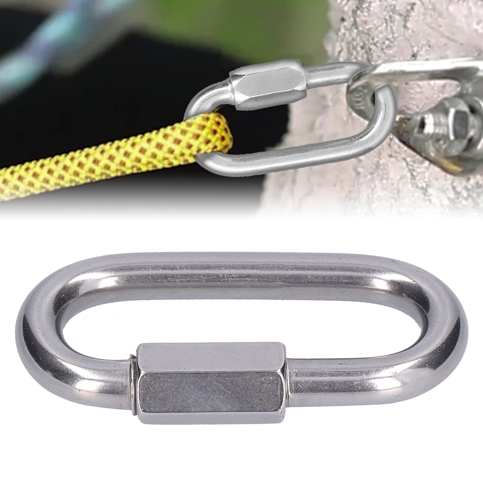 Connettore rapido per catena, in acciaio inox, triangolare, per
