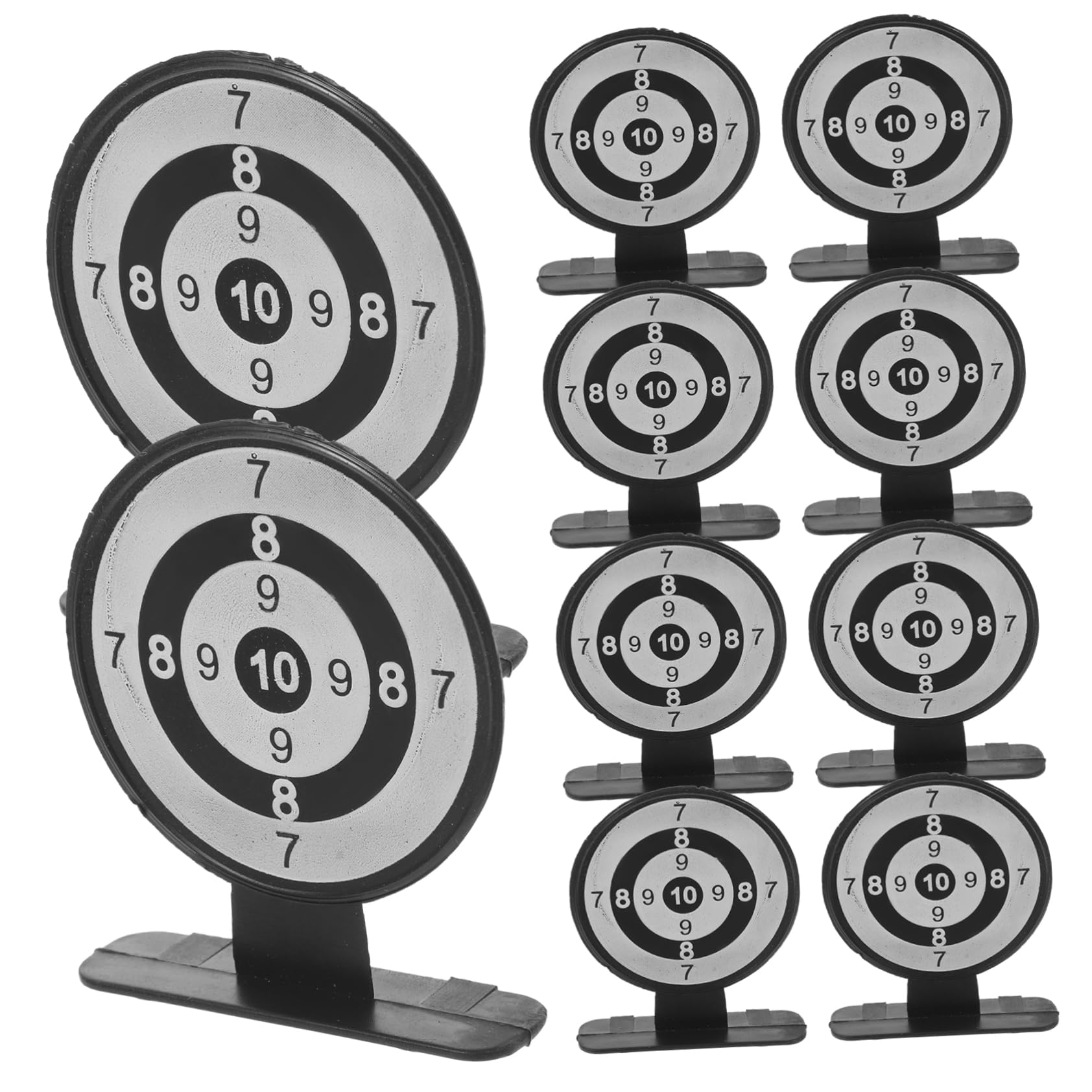 HEMOTON Easily Installable Board Target 10pcs Plastic Toys Outdoor Boys and Girls Family Party Game Accessory