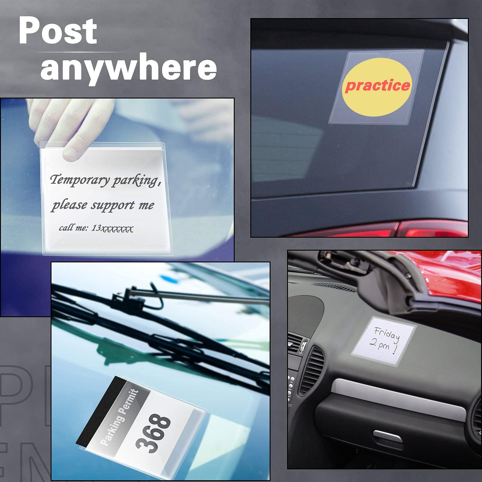 Parking Card Holder Windshield Car Parking Licence Holder Accessories Camper Gadgets Tolbadge Holder Car Parking Card Holder Parking Card Holder Windshield For Car Disabled Sticker Holder Card Holder