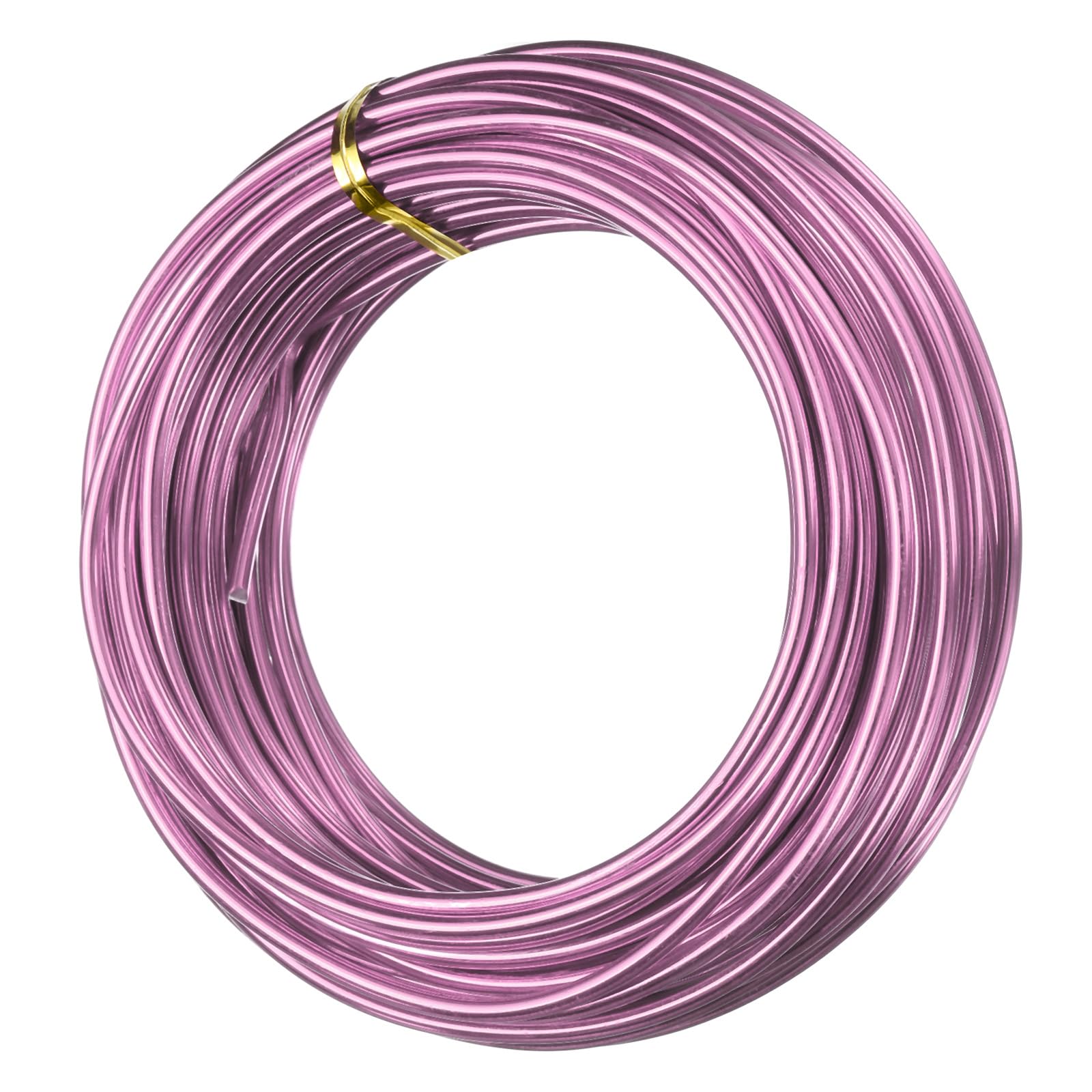 sourcing map 9 Gauge 3mm Aluminum Armature Wire, 32.8ft(10m) Bendable Metal Wire Beading String Cord for DIY Jewelry Crafts Wreath Making Sculpting Floral Bonsai Trees, Pink