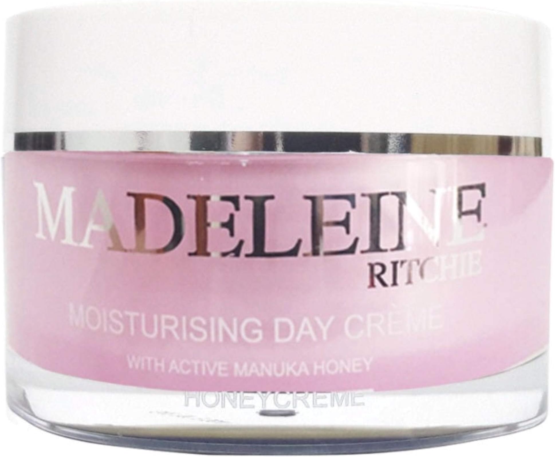 Madeleine Ritchie New Zealand HoneyCreme Moisturising Day Face Cream with Active Manuka Honey 3.4 fl.oz jar. Original. Authentic & Natural Anti Aging Skin Care