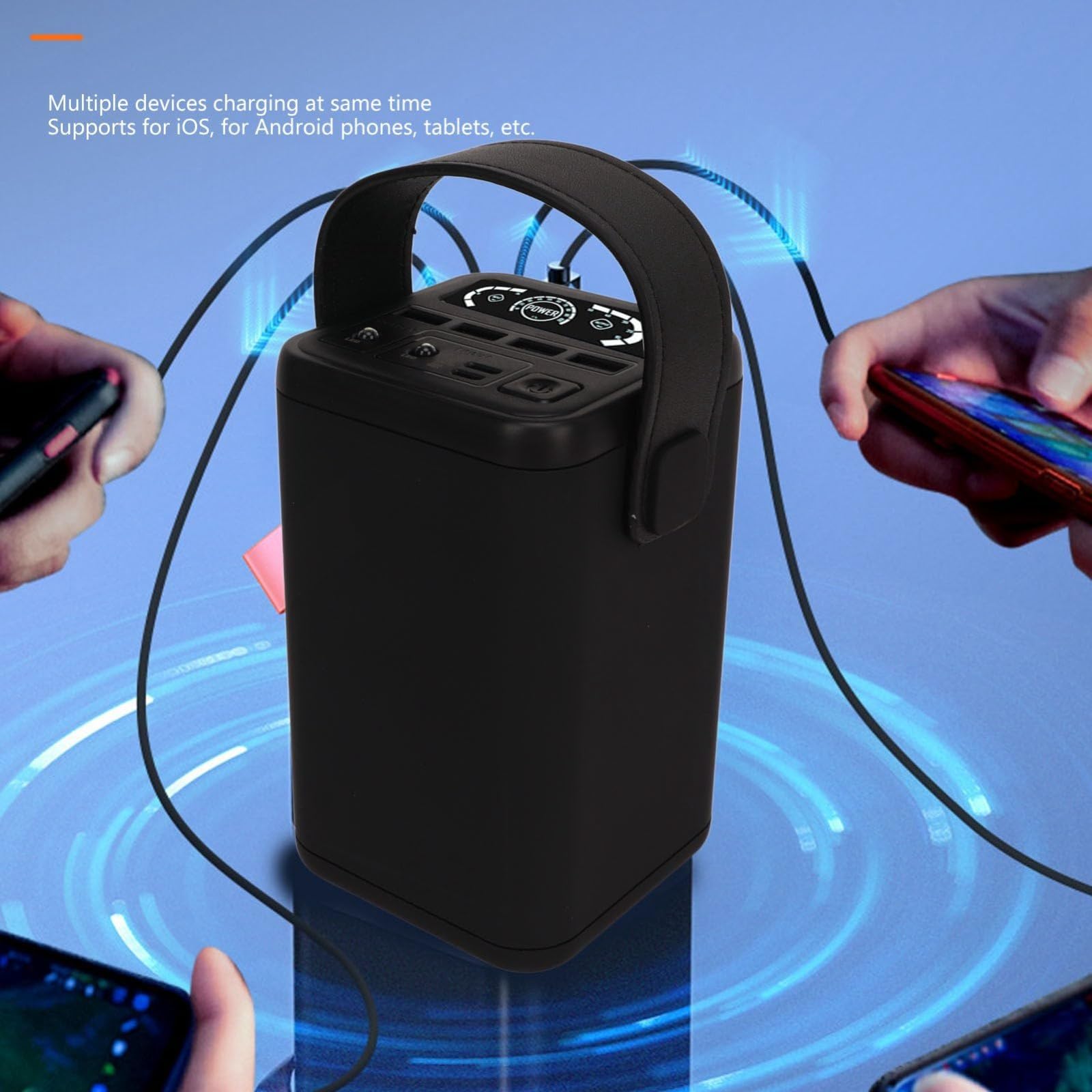 Power Bank Portatile da 60000 mAh per Telefoni Cellulari E Laptop, per Campeggio All'aperto di Emergenza