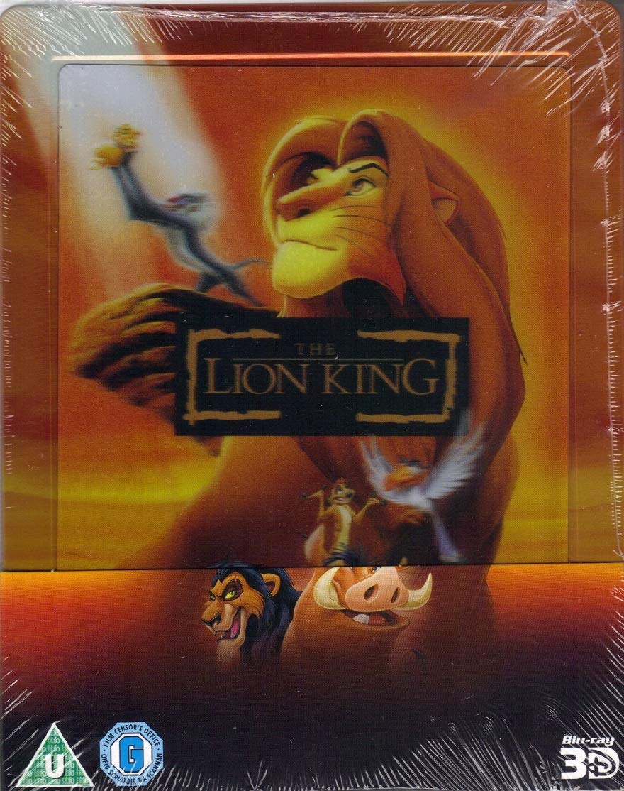 Disney's THE LION KING Steelbook with Lenticular Magnet (3D Blu-ray + 2D Blu-ray Steelbook) [Region-Free; Limited Edition Sold Out]