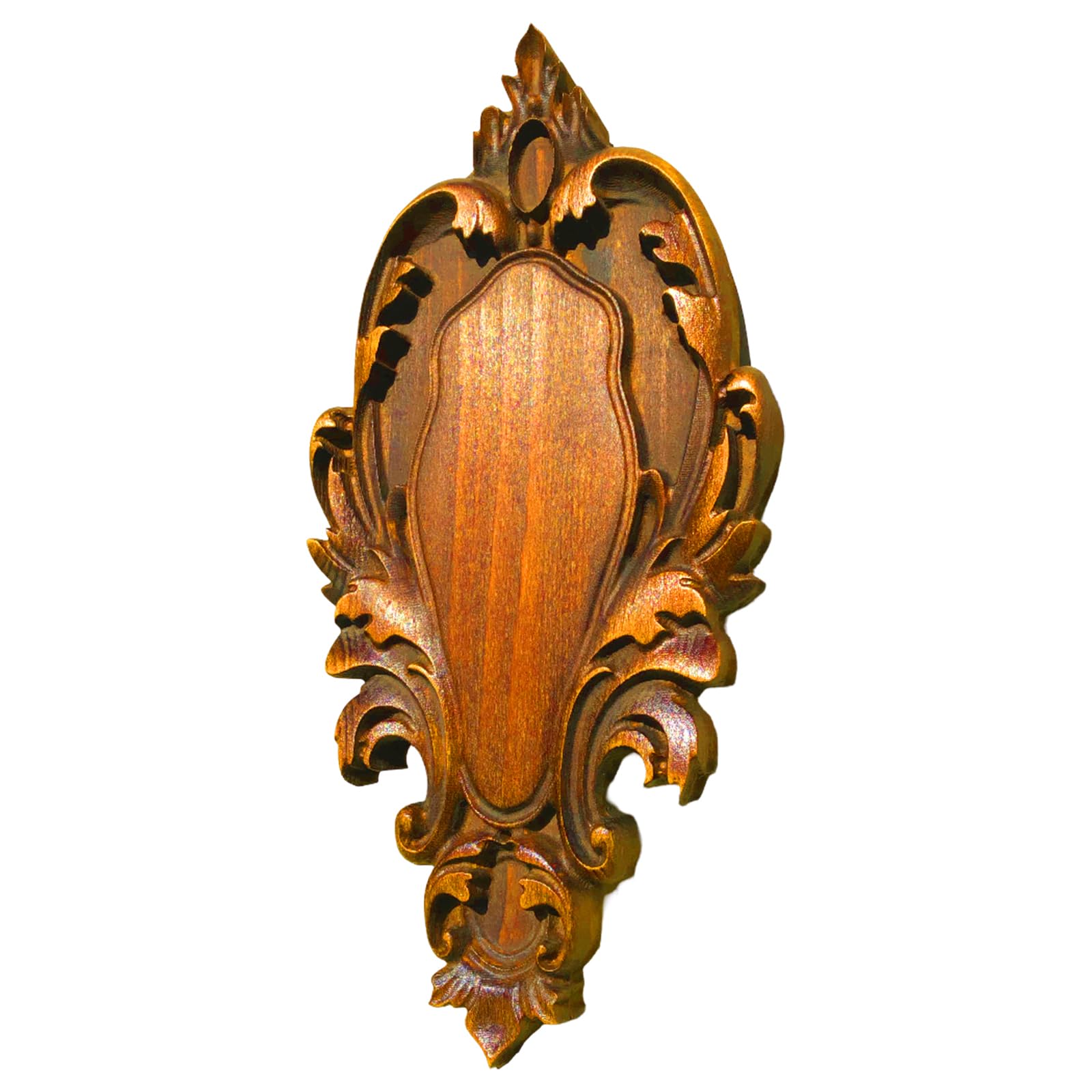Trophy Shield - Tablero de madera de haya maciza para cazar trofeos de cornamenta como jabalí, ciervo, cabras - B21P (roble rústico)