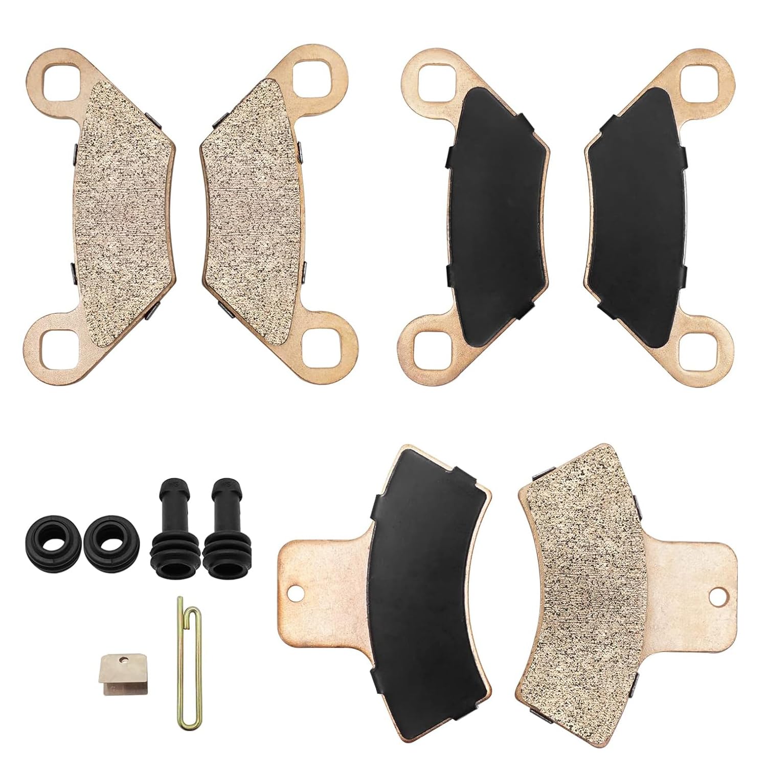 Sinterizado delantero y trasero pastillas de freno y botas para Polaris Sportsman Magnum Trail Boss Trail Blazer Scrambler Xplorer Xpedition 500 425 400 335 330 325 250