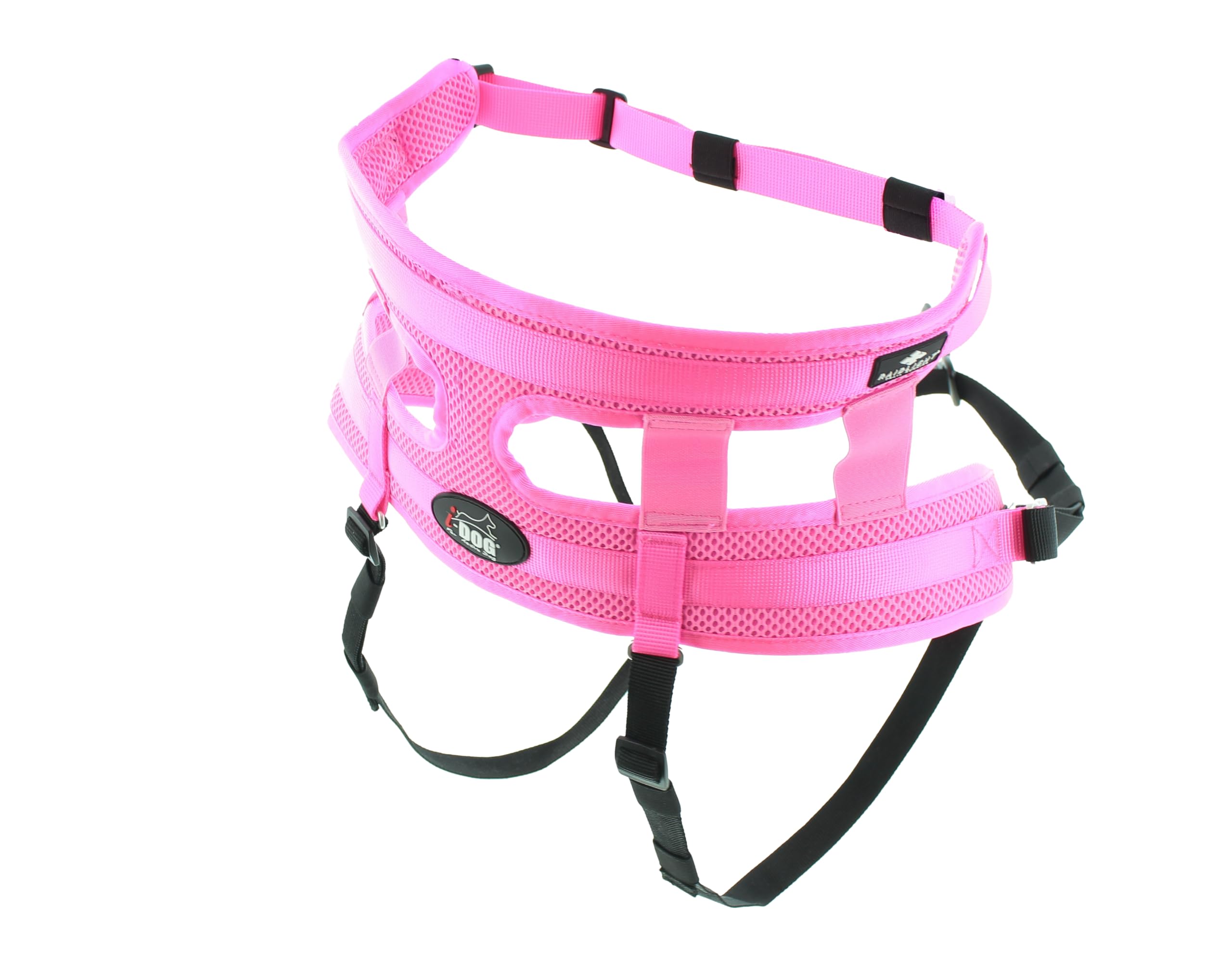 Baudrier Ceinture RAIDLIGHT I-dog Marque Française Taille Unique Rose pour Chien Cross Rando Jogging Trail