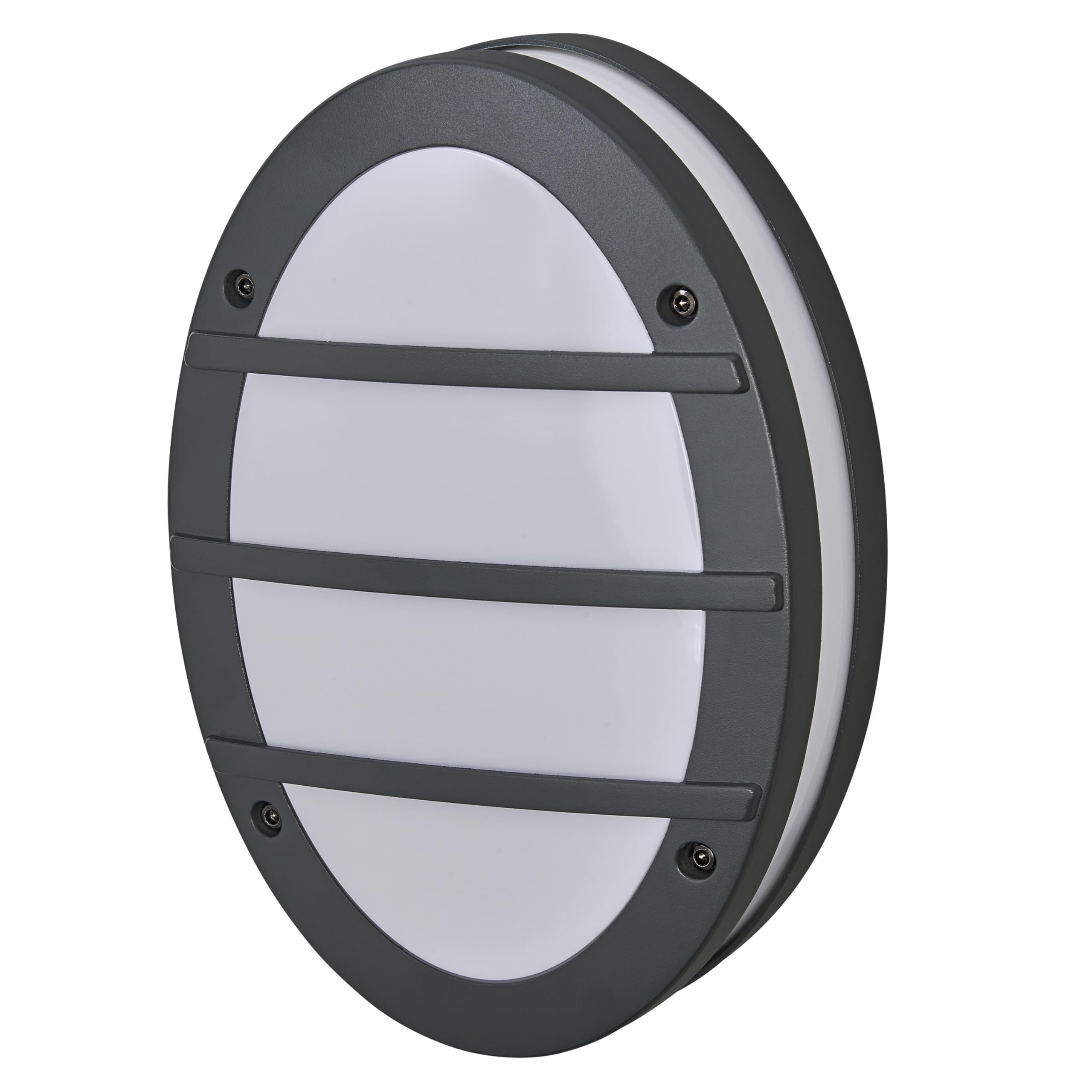 OSRAM Endura Classic ORBICK W Outdoor Light, wall Light, E27 Base, Dark Gray, Aluminum, Quick & Easy Installation, matt Diffuser, IP65 Protection, Outdoor use
