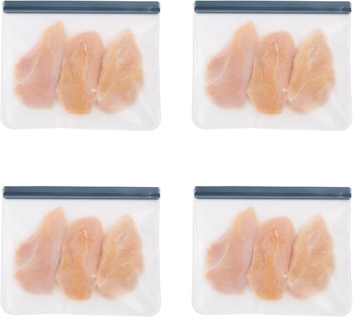 OGGI Reusable Food Storage Bags - Set of 4, 12x10"