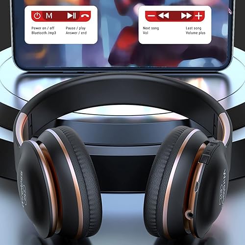 Miniatura 6 de Auriculares Bluetooth sobre la oreja Auriculares inalámbricos Bluetooth con cancelación de ruido 5.0 Auriculares Bluetooth Auriculares inalámbricos