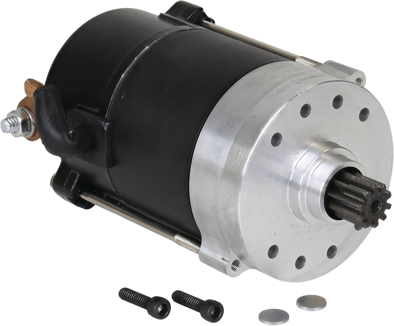 All Balls Racing 80-1005 Big Twin Starter Compatible with/Replacement for Harley FLH Electra Glide 1966-1981, FLHT Electra Glide 1982-1988, FLHTC Chrome 1985, FLHTC Electra Glide Classic 1982-1988