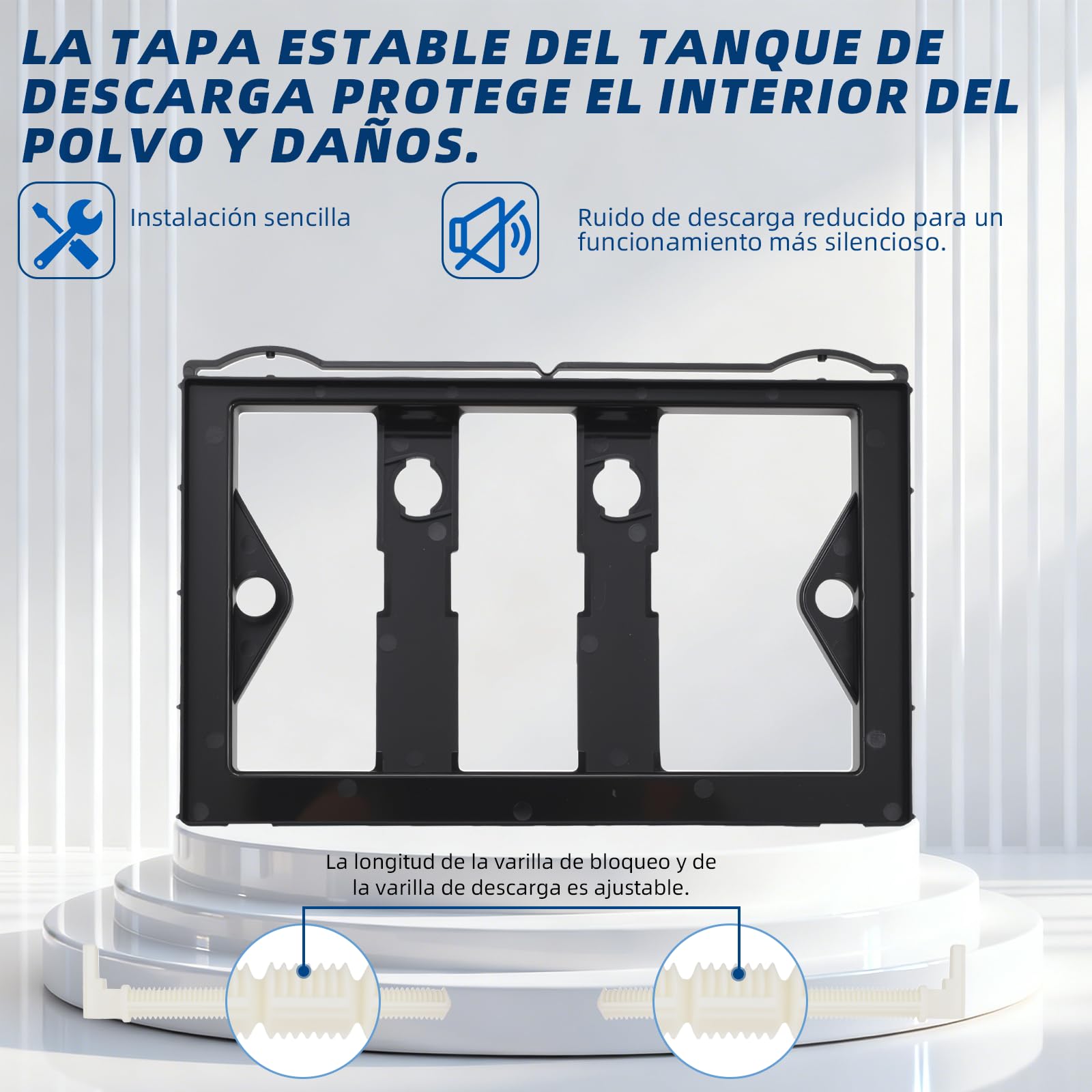 Repuestos para cisternas de inodoro compatibles con Geberit Sigma01 UP300 y 320 115770115 (dorado)