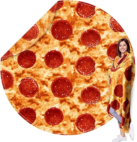 Miniatura 9 de HDFK Manta de tortilla tamaño adulto niños realista comida polar amarillo queso taco manta manta manta franela divertido regalo novedad 71 pulgadas
