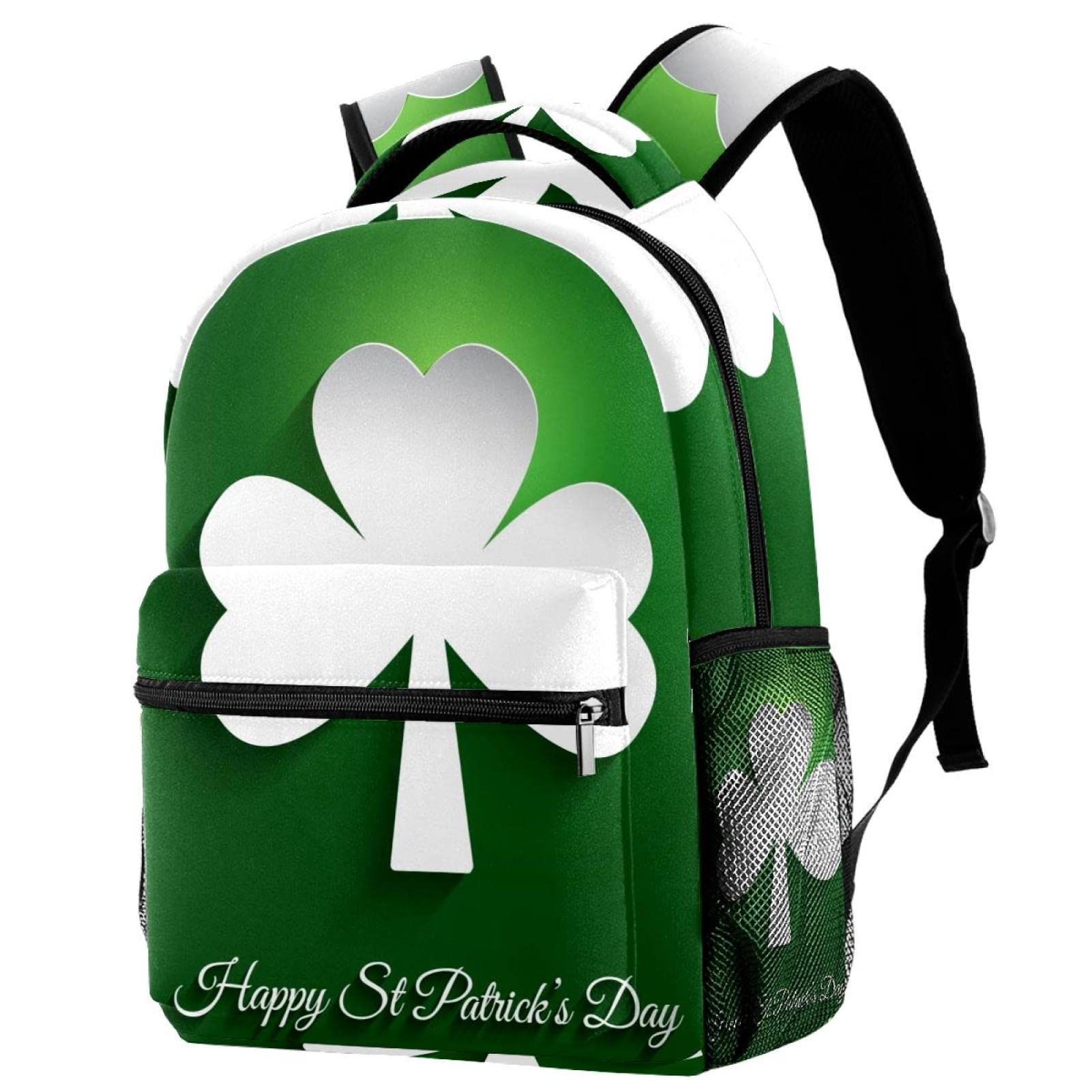 Sac à dos trèfle Saint-Patrick pour le collège et les sorties outdoor