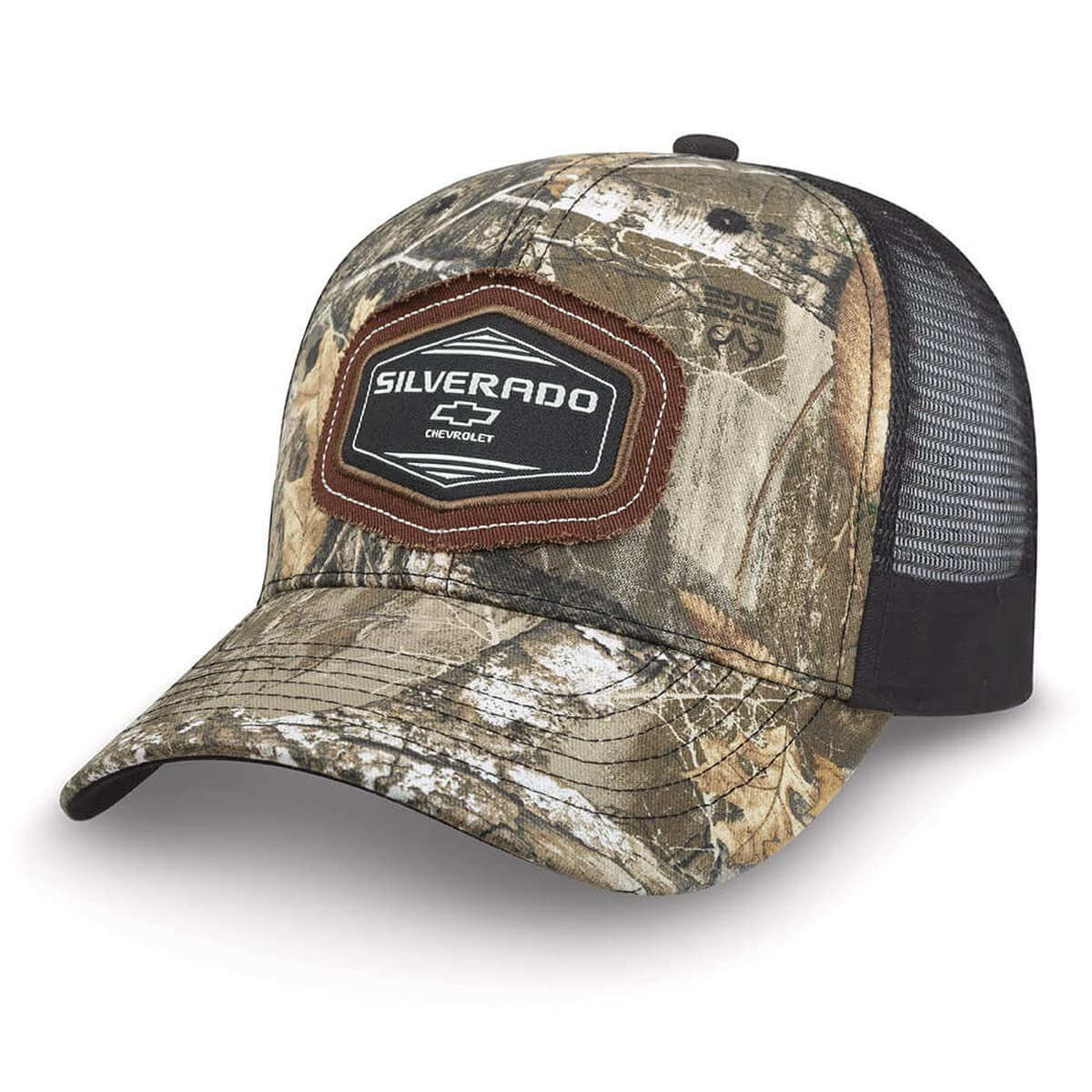 SR1 PerformanceChevy Silverado Realtree Edge Patch Cap - Chevrolet Camo Hat, Camouflage, One size