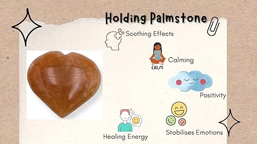 Miniatura 8 de Piedra de aventurina roja tallada PuffPiedra de bolsillo de corazóncuración de Reiki y cuadrícula de cristal para el equilibrio natural de los