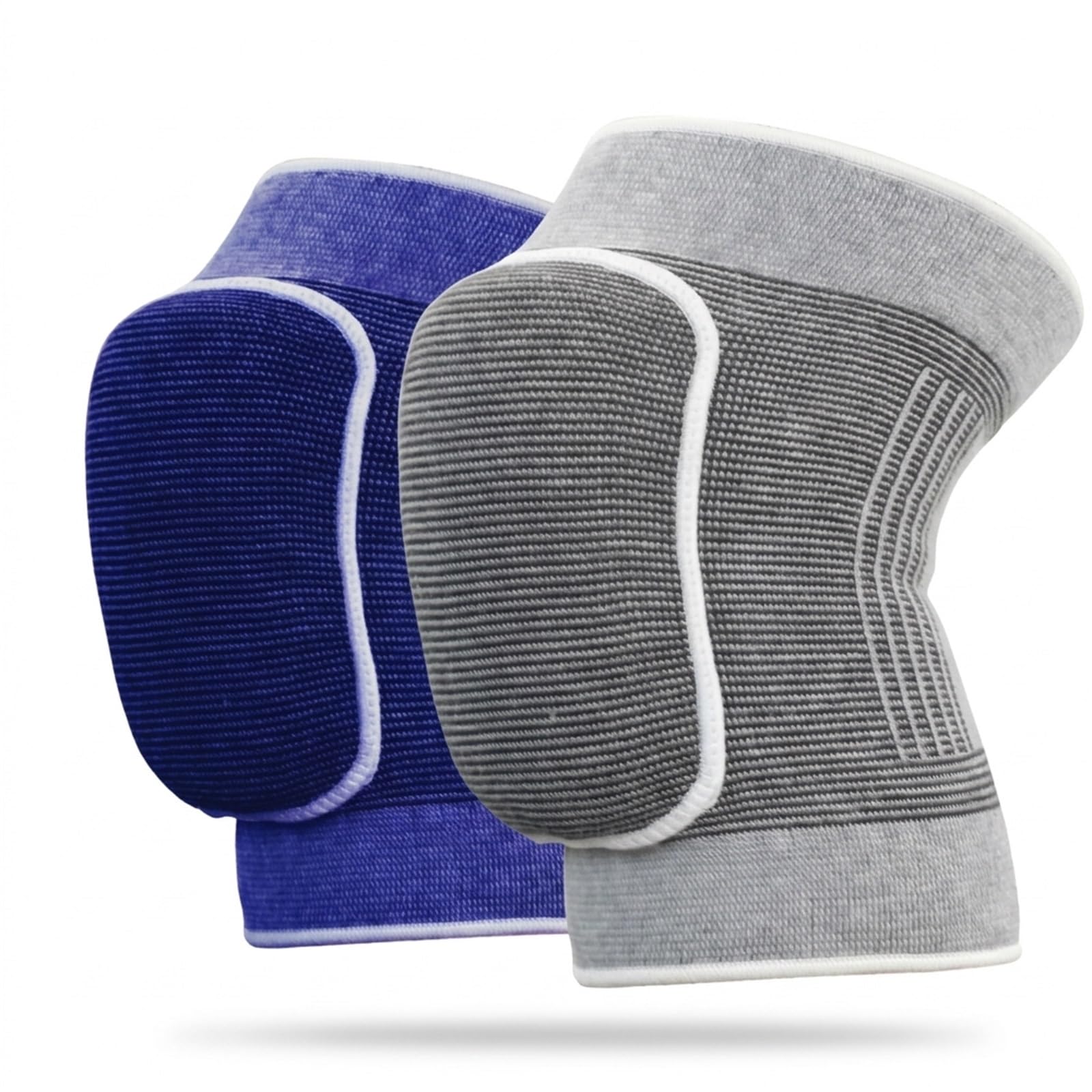Genérico Rodilleras de Esponja para Voleibol, Baile y fútbol, Rodilleras Acolchadas Suaves y Transpirables para Deportes como Correr, Ciclismo y Baloncesto, Mangas Protectoras (Gris) (Gris)