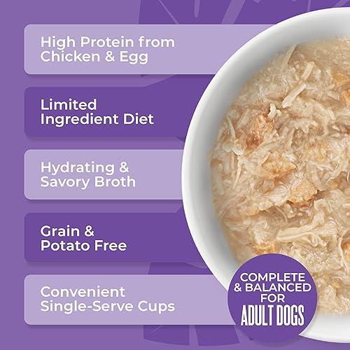 Miniatura 5 de Tiki Dog - Alimento húmedo para perros, pollo con huevo, taza de 3 onzas (4 unidades)