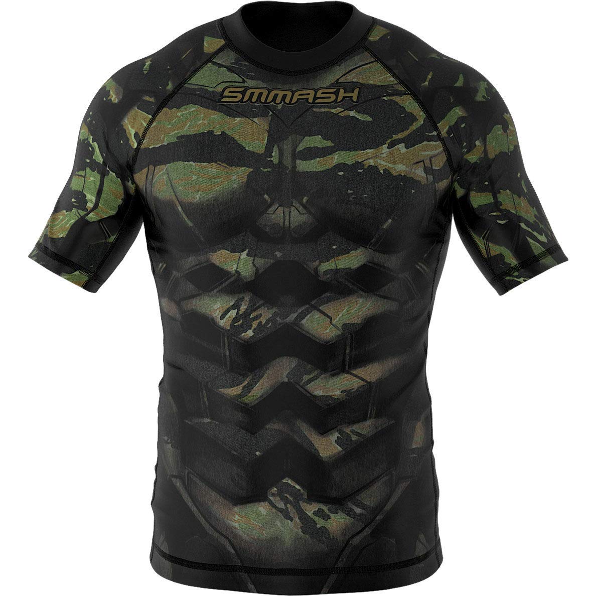 SMMASH Helion Rashguard Hombre Manga Corta, Camisetas Hombre para MMA, Artes Marciales, Krav Maga, BJJ, K1, Karate, Material Transpirable y Antibacteriano — view 11