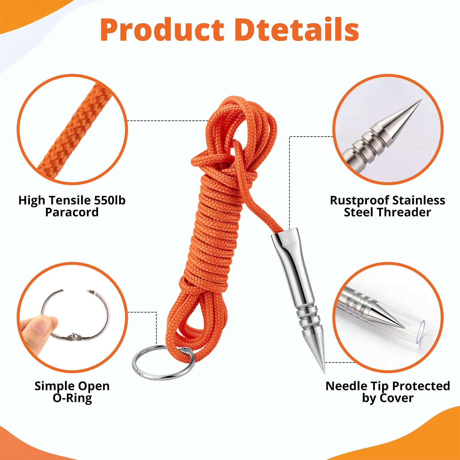 DAOLONG Fishing Stringer - 2 Pack 10ft -3