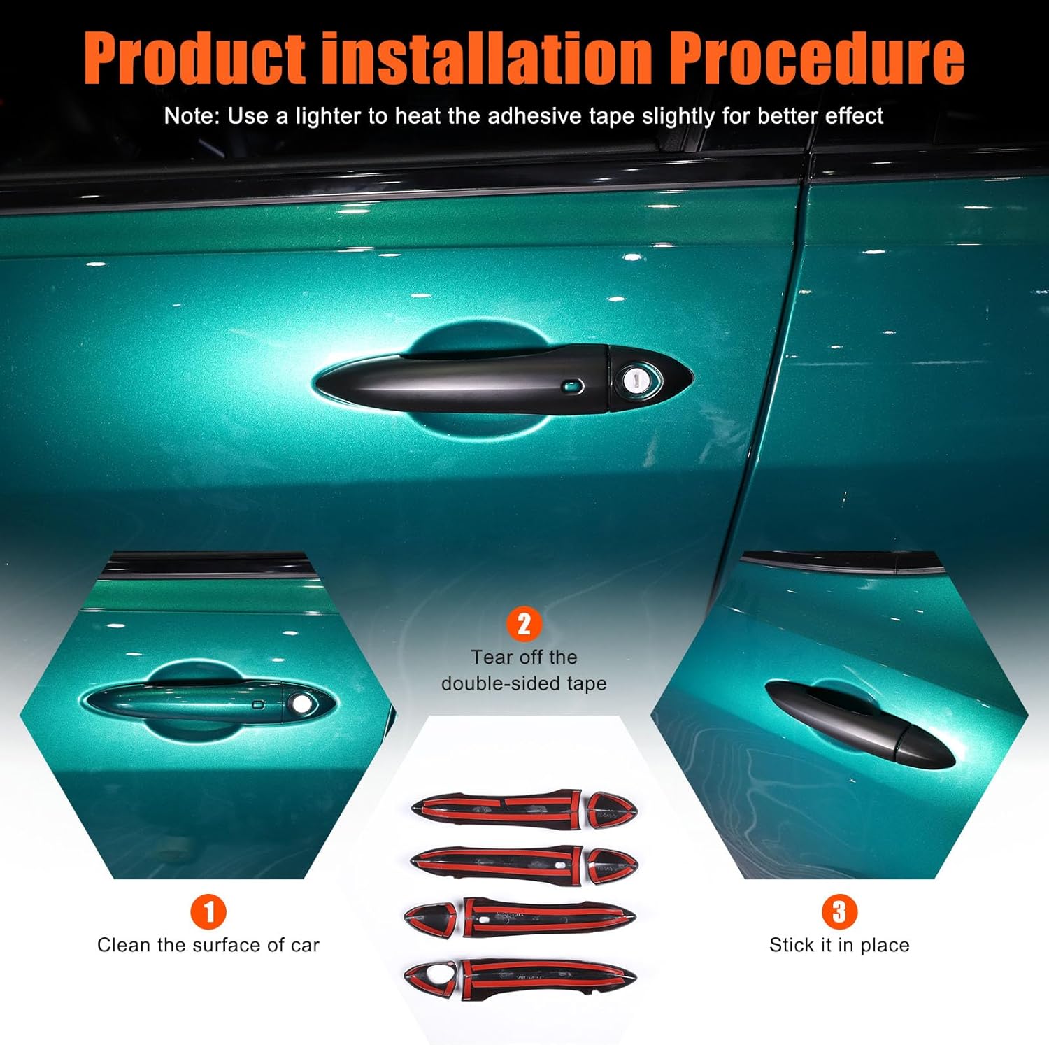 TOYCIDFG Door Pull Handle Cover Trim Compatible with Alfa Romeo Giulia 952 Stelvio 949 2017-2022 Car Exterior Decoration Accessories (Matte Black - with Smart Keyhole)