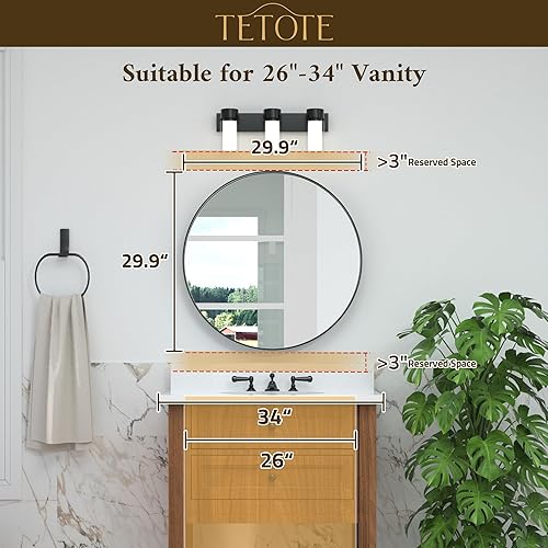 Miniatura 116 de TETOTE Espejo de 60 x 36 pulgadas para baño, espejo de tocador dorado de latón cepillado, espejo de pared grande rectangular con marco de metal Oro