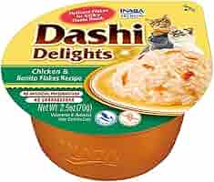 INABA Dashi Delights - Brodo Per Gatti Con Pollo E Salmone, 6 Coppette Da 70gr, Cibo Umido Con Dashi - Foto 12
