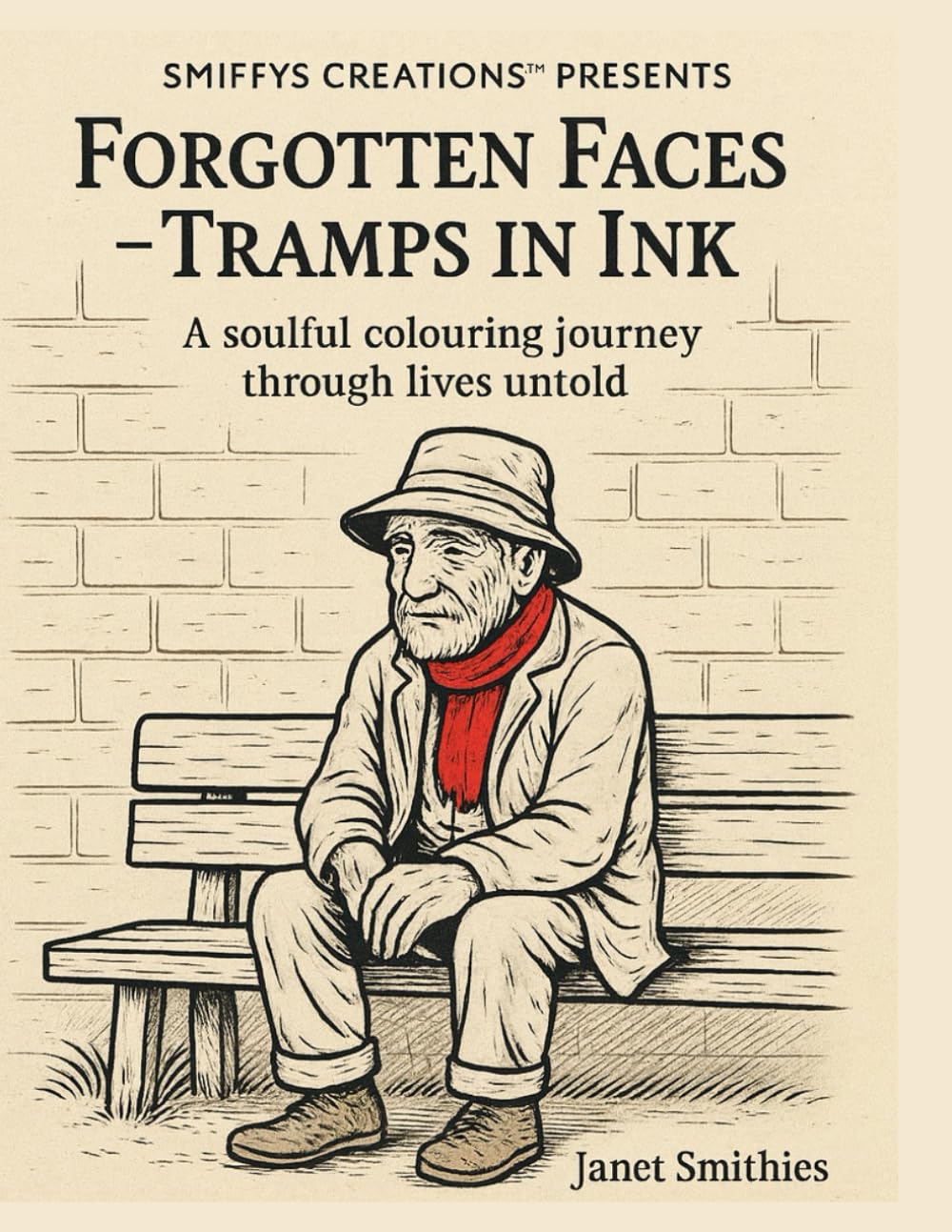 FORGOTTEN FACES – TRAMPS IN INK: A soulful colouring journey through lives untold