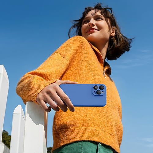 Miniatura 1303 de Miracase - Funda diseñada para iPhone 11 con protector de pantalla, funda de goma de silicona líquida, protección total contra caídas y a prueba